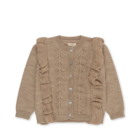 Konges Sloejd / FIOL FRILL CARDIGAN_MOONLIGHT(18m,2y,3y,4y)